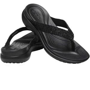 Women's Crocs Sloane Glitter Wedge Flip (new)